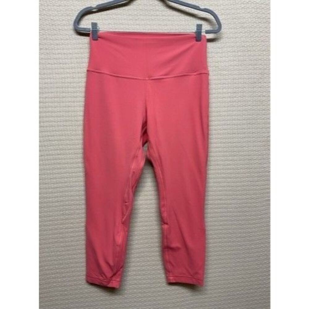 Lululemon Align HR Crop‎ 23” Lip Gloss Pink Leggings Women Size 10